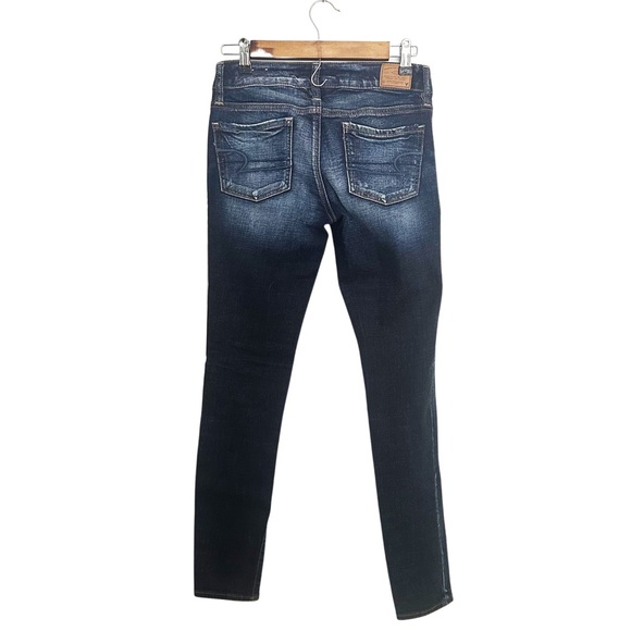 American Eagle Distressed Jeans Jeggings size 4 White Washed - Picture 3 of 6